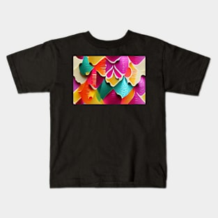 Colorful Papercut Festival #2 Kids T-Shirt